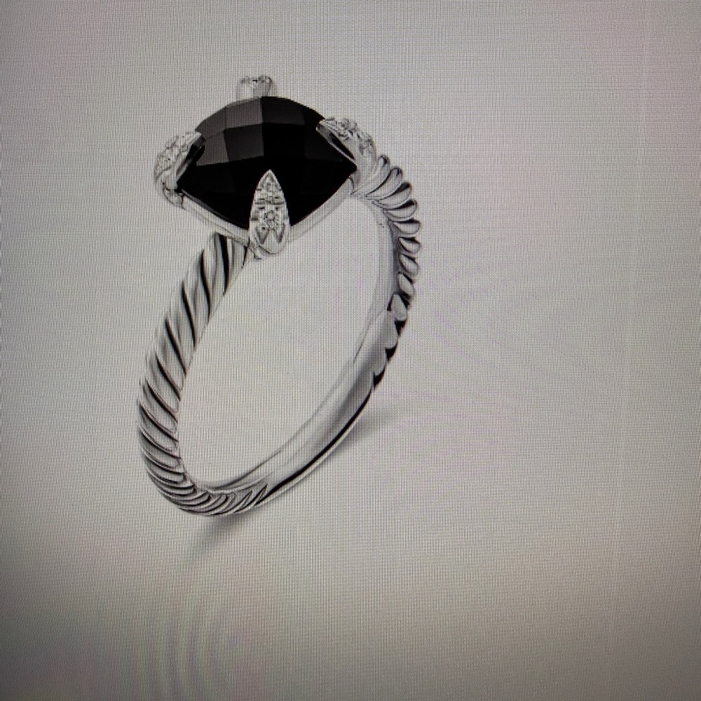 David Yurman Black Onyx Chatelaine Ring - Picture 8 of 8